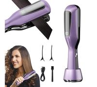 2 En 1 Coupe Fourche Cheveux avec Ions Négatifs, Split End Removal Device Cordless, Élimine les Pointes Fourchues et les Cheveux Abîmés, Rechargeable Par USB (Violet)