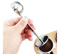 2 En 1 Cuillère À Café En Acier Inoxydable Tasseur Café, Cuillère À Cafe À Double Usage Pour Mesurer Et Tasser, Cafe Outils À Thé Mesure De Bourrage Pour Presse À Grains De Pressage De Mouture