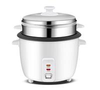2 en 1 Cuiseur à Riz et Cuit - Vapeur - 400 Watt - Capacité 2 L - QVIIDBVB - Avec Gobelet de Mesure et Pelle à Riz