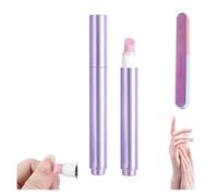 2-en-1 Cuticle Oil Pen Cuticle Pusher Nail Oil Pen with Ceramic Tip, Cuticle Treatment for Hangnails, Huile Cuticules Ongles Stylo, Pour Réparer les Fissures for Hangnails (1, one size)
