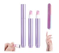 2-en-1 Cuticle Oil Pen Cuticle Pusher Nail Oil Pen with Ceramic Tip, Cuticle Treatment for Hangnails, Huile Cuticules Ongles Stylo, Pour Réparer les Fissures for Hangnails (2, one size)
