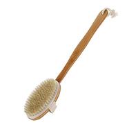 2 en 1 de Longueur de Baignoire Baignoire Brosse Corps avec Poils Doux pour l'exfoliation et les Soins la Peau - Stimule le Flux Sanguin et Système Lymphatique - Conception Poignée Longue Facile à