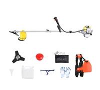 2 en 1 Débroussailleuse thermique - FLASIDU - sac à dos - 52CC - 2 temps - 2.2kW / 8500tr/min - 1.2L - 101dB - facile à utiliser