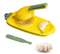 2 en 1 Dumpling Maker Manuelle, Moule de Fabricant de Boulette, Machine a Ravioli, Moule à Dumplings avec Cuillère de Remplissage, Rapide et Facile pour Faire des Boulettes et Peaux de Boulettes