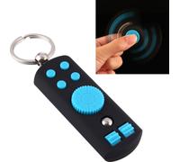 2 en 1 Fidget Spinner Finger Gyro + Fidget Cube maintient le stress Anti-anxiété Jouet avec porte-clés, Plus de 1,5 minutes de rotation
