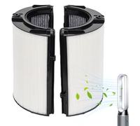 2 en 1 Filtre de remplacement HEPA Compatible avec purificateur d'air Dyson DP04, HP04, HP06, HP07, HP09, PH01, PH02, PH03, TP04, TP06, TP07, TP09, verre 360° H13 HEPA et filtre à charbon actif