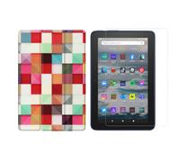 2 en 1 Jeu pour Amazon Kindle Feu 7 12. Gen. 2022 7 Pouces Pochette protectrice+
