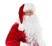 2 en 1 - Kit Barbe du Père Noël avec Perruque - Barbe du Père Noël - pour se déguiser en Saint-Nicolas - Père Noël - Père Noël - Noël - Costume de Saint-Nicolas