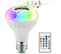 2 EN 1 Lampe Ampoule Bluetooth LED Couleurs E27 Enceinte Musique Hauts-parleurs RGB Lampe Couleur Intelligente Lumières Colorées San