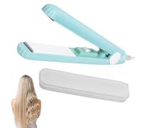 2 en 1 Lisseur Cheveux Mini lisseur de Voyage Professionnel Lisseur Boucleur Cheveux en Céramique pour Tous Types de Cheveux Cadeaux pour Femmes (Bleu)