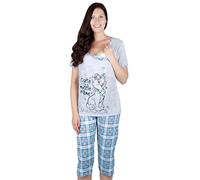 2 en 1 Maternité / allaitement / coton pyjama ? 2 pi?ces 2057 (EU 38, Turquoise)