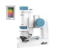 2 en 1 Microscope de Bureau Portable pour Enfants avec 12 Lames, 80x-200x, LED, Mini Microscope de Poche, Cadeau Éducatif