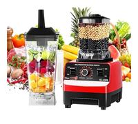 2-en-1 Mixeur Blender, 2000W Blender Mixeur électrique, Mixeur Blender Multifonctionnel, avec Récipient 2L, sans BPA, pour le jus, le smoothie, le milkshake et le lait de soja