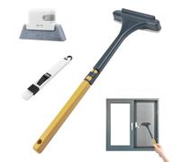 2 en 1 Multifonctions Brosse de Nettoyage pour Moustiquaire, Brosse de Nettoyage de Rainure de Fenêtre, Pinceau à Crevasse, Extensible à Sec Humide, 3 Pcs Outil de Nettoyage de Vitres Kit pour Maison