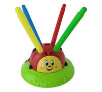 2 en 1 Musical Jump N Toss - Équipement de jeu au design Ladybug mignon, module de musique intégré léger, Jumping Toss Coordination Challenge Activity | Idéal pour les