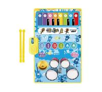2 en 1 Musical Playmat for Children Large Piano Et Drum Activity Mat De 6 Pieds pour Le Mouvement Créatif Et La Motricité Mat D'activité Musicale en Plastique