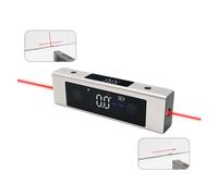 2 en 1 Niveau inclinomètre numérique rapporteur règle d'angle Outil de Mesure Rechargeable Précision Flexibilité Mesure(5342S)