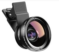 2 en 1 Objectif Zoom Téléphone Portable Appareil Photo Universels 12.5X Macro Telephone Portable 0.45X Objectif Grand Angle Zoom Optique pour iPhone et la Plupart Smartphones