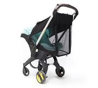 2 En 1 Pare-soleil et Moustiquaire pour Poussette Compatible avec Doona 360° Parasol Poussette Respirant Housse de Soleil pour Siège Auto Anti-UV UPF 50+ Ombrelle Landau Capot Auvent pour Nacelle