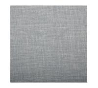 2 en 1 Pouf pliant double et coffre de rangement Gris clair aspect Lin 76.6 x H 37.5 cm