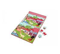 2 En 1 Puzzle Magnétique - Jeu De Recherche - Ferme Multicolor TU