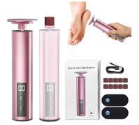 2 en 1 Rapeuse Pieds Pédicure Électrique, Ponceuse Pieds Electrique Vitesse Réglable avec 20 Tampons de Rempl SET MANUCURE-PEDICURE