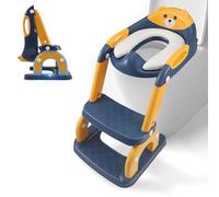 2 En 1 Reducteur Toilette Enfant,10 Niveau Hauteur Réglage,Conception Pliable,Rehausseur Toilette Enfant,Adaptateur Toilette Enfant,Adaptateur Wc Enfant Pour Toilettes Variables
