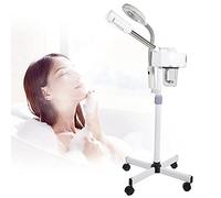 2 en 1 Sauna Facial Vapeur Visage de LED 5X Grossissante Vaporisateur Facial Ozone Aromathérapie Soins Esthetique Ozone Visage Massage Spa Contenance 680ml