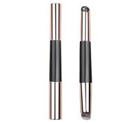 2 en 1 Silicone Lip Brush Powder Brush Lipstick Applicator Concealer Brush Double End Makeup Brush for Woman