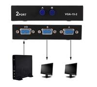2 en 1 sortie VGA Switcher Splitter Data Synchronisation VGA Monitor Switch VGA Splitter-CET