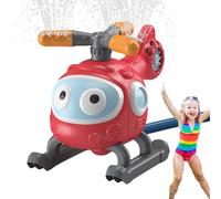 2-en-1 Sprinkler Sprinkler Sprinkler Baseball Helicopter Toy for Kids Outdoor Play, 45 degrés d'arrière-Cour en Rotation de Rotation Jouet d'arrosage, arroseur de Lifting de l'eau pour garçons Filles