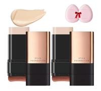 2 En 1 Stick De Fond De Teint Anti-Rides De Luxe,Stick De Fond De Teint Korea Flawless Eraser,BâTon De Fond De Teint Hydratant à Double ExtréMité (Blanc*2, D-4)