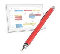 2 en 1 Stylet Stylo pour écran Tactile du Calendrier Numérique, Stylet Capacitif à Haute sensibilité avec 2 Conseils, Crayon Numérique pour Le Calendrier Smart Affiche L'écran (Rouge)