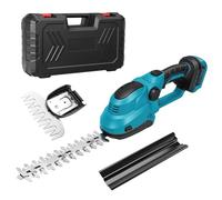 2 en 1 Taille-Haies Électrique sans Fil 21V,Cisaille de Jardin/Taille-Haie,avec 2 Lames(Longueur Lame:36cm-Arbustes/Largeur:18cm-Herbe) pour Coupe,Elagage Jardin,Pelouse,Arbustes (sans Batterie)