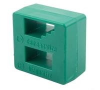 2 en 1 Tournevis Magnétiseur et Démagnétiseur Outil de Démagnétisation Rapide ou Démagnétisation pour Embouts de Tournevis Bloc Magnétisant pour Outils à Main en Acier Design Compact Portable pour