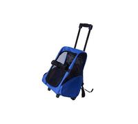 PawHut 2 en 1 trolley chariot sac à dos sac de transport à roulettes pour chien chat