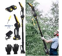 2 en 1 Tronçonneuse - Scie à branche télescopique - Longue portée réglable 137cm- 218cm