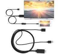 2 en 1 USB to HDTV HDMI Adaptateur TV USB Câble pour iPhone Android