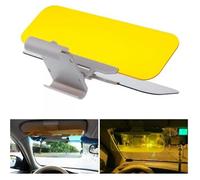 2 en 1 voiture pare - soleil lunettes anti - éblouissement la vision de jour et de nuit conduire miroir inhibiteur uv un écran plus