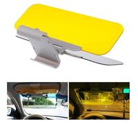 2 en 1 voiture pare - soleil lunettes anti - éblouissement la vision de jour et de nuit conduire miroir inhibiteur uv un écran plus