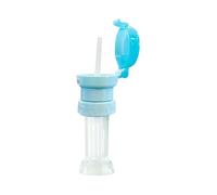 2-en-1 Water Bottle Straw Cap | Twist-On Leak-Preuve Universal Bottle Lid With Built-in Straw Child Anti-Choke Drinking Spout Portable PP Silicone B́ottle Top Adapter For Juice Soda Milk Travel