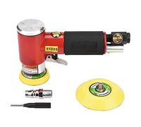 2 en meuleuse d’angle pneumatique, outil de polissage excentrique avec 3 en tampon de ponçage, haute vitesse, faible consommation d’air pour le polissage et le meulage du métal, du