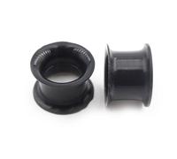2 En Silicone flexible Mince double Évasé Chair tunnel Oreille Bouchons Jauge D'oreille Expanseur Tendeur Boucles D'oreilles Perçage Des Oreilles 12mm,14mm,16mm,18mm,20mm,22mm,10.0mm,8.0mm,6.0mm,5.0mm