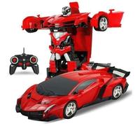 2 en1 RC Sport Transformation Voiture Robot Télécommandé Déformation Auto Jouet T017C9