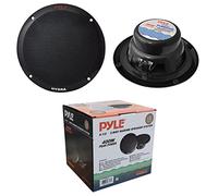 2 Enceintes PLMR605B système 2 Voies 200 Watts rms 400 Watts Max 16,5 cm diamètre 165 mm 6,5" étanche Piscine Bateau hôtel, Noir, la Paire