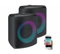 2 enceintes portatives 140 W avec fonction bluetooth 5.3 PMA-1100.k Auvisio