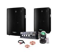 2 Enceintes Sono 300W - 1 Ampli Hifi BLUETOOTH et USB - Jeu de lumière LYRE LMH-ASTRO- Câble Hp et Câble PC OFFERTS