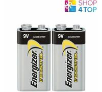2 Energizer Alkaline 6LR61 Batteries 9V Industriel E Bloc 6AM6 MN1604 EN22 Neuf