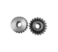 2 engrenages coniques 2M 12 dents avec alésage intérieur 6 mm, 7 mm, 8 mm, 10 mm et 12 mm, entraînement à 90°, en acier avec vis,Diamètre du trou : 6 mm