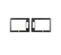 2 Enjoliveurs Latéraux De Grille D'aération en Fibre Carbone pour Tableau Bord pour Benz Classe C W204 2007-2010 Console Centrale cuivre(Type A)